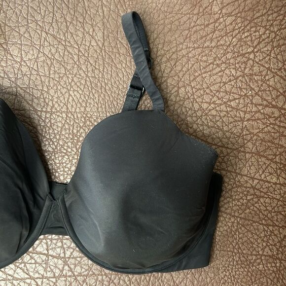 True & Co 38DD Black Full Coverage Lightly Padded Underwire T-Shirt Bra - Picture 4 of 12